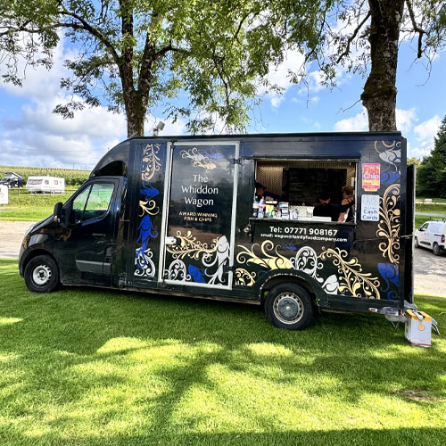 Food Van at camping site in Devon